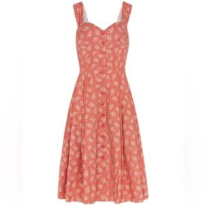 NWT Emily and Fin Paprika Ditsy Floral Jenny Dress: UK 14 / L